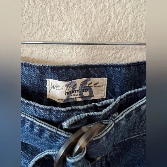 Free People Belted Jade Denim Skirt (NWT) - Picture 5 of 5